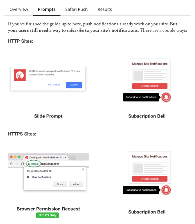 configure OneSignal application