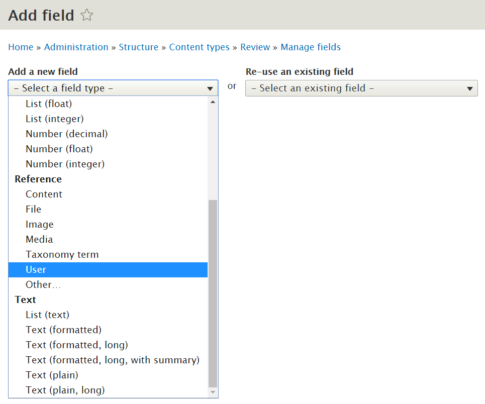 Choosing base table in Drupal 8 Views