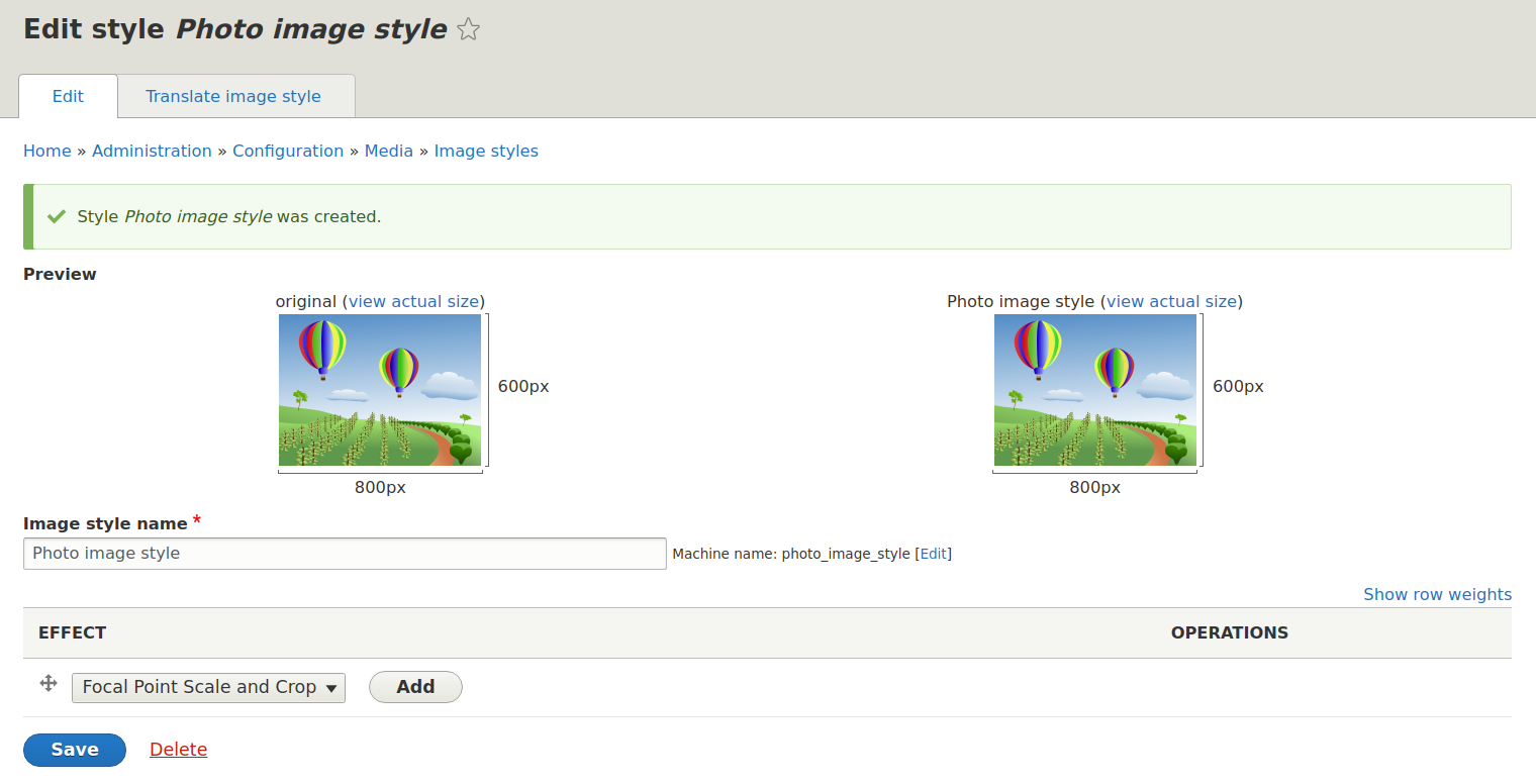 Focal Point scale and crop effect in Drupal 8